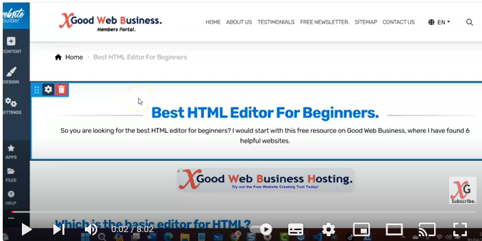 Best HTML editor for beginners video